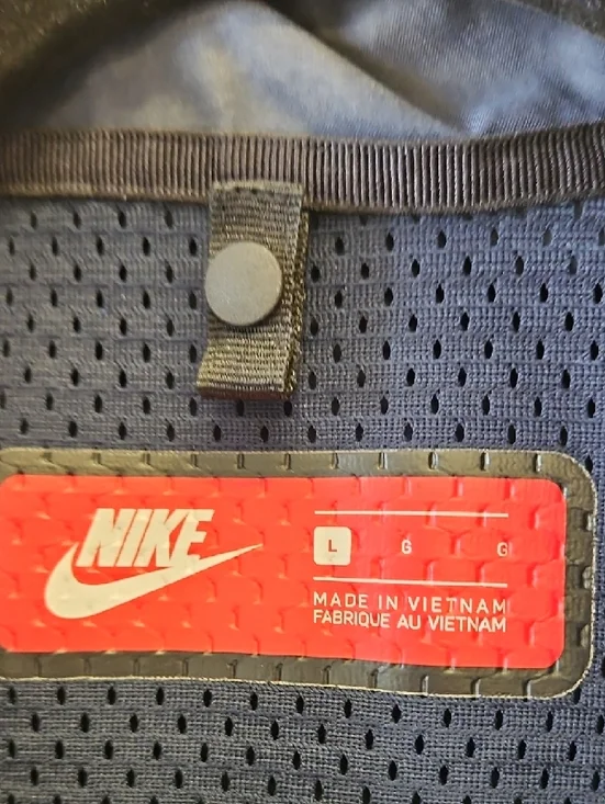 Nike Women’s Navy Draped Trench Coat Sz Large With Large Pockets - Picture 2 of 6